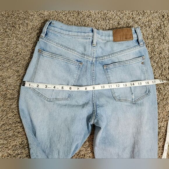 Madwell The High-Rise Slim Crop Boyjean: Knee-Rip Edition Size 24 - Picture 7 of 10